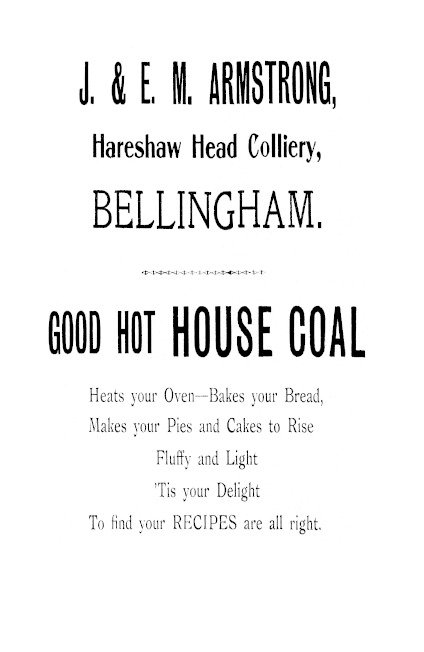 Advert for Hareshaw Head House Coal