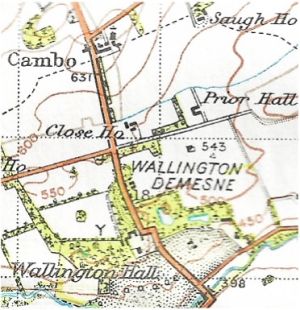 Small Map of Close Houses location
